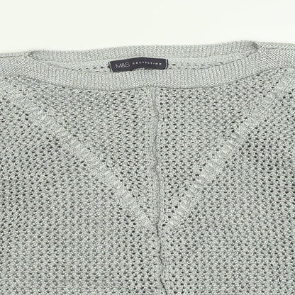Womens UK Size 14 Marks and Spencer Green Pullover Jumper