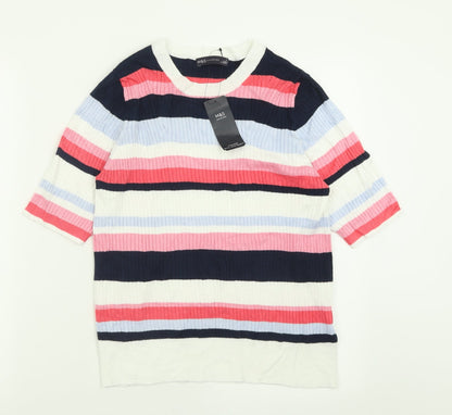 Womens UK Size 16 Marks and Spencer Pink Pullover Jumper