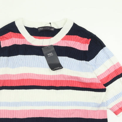 Womens UK Size 16 Marks and Spencer Pink Pullover Jumper