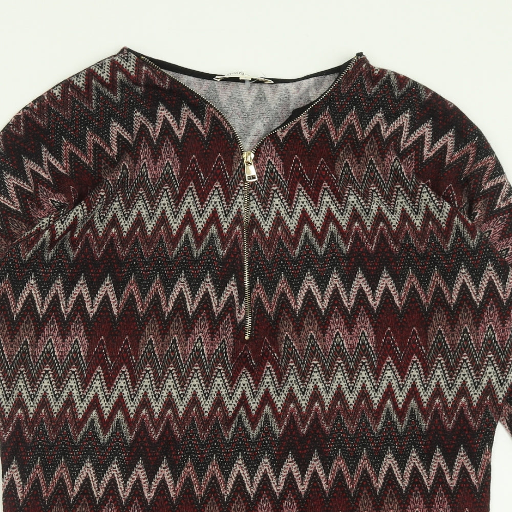 Womens UK Size L Voulez-Vous Red Pullover Jumper