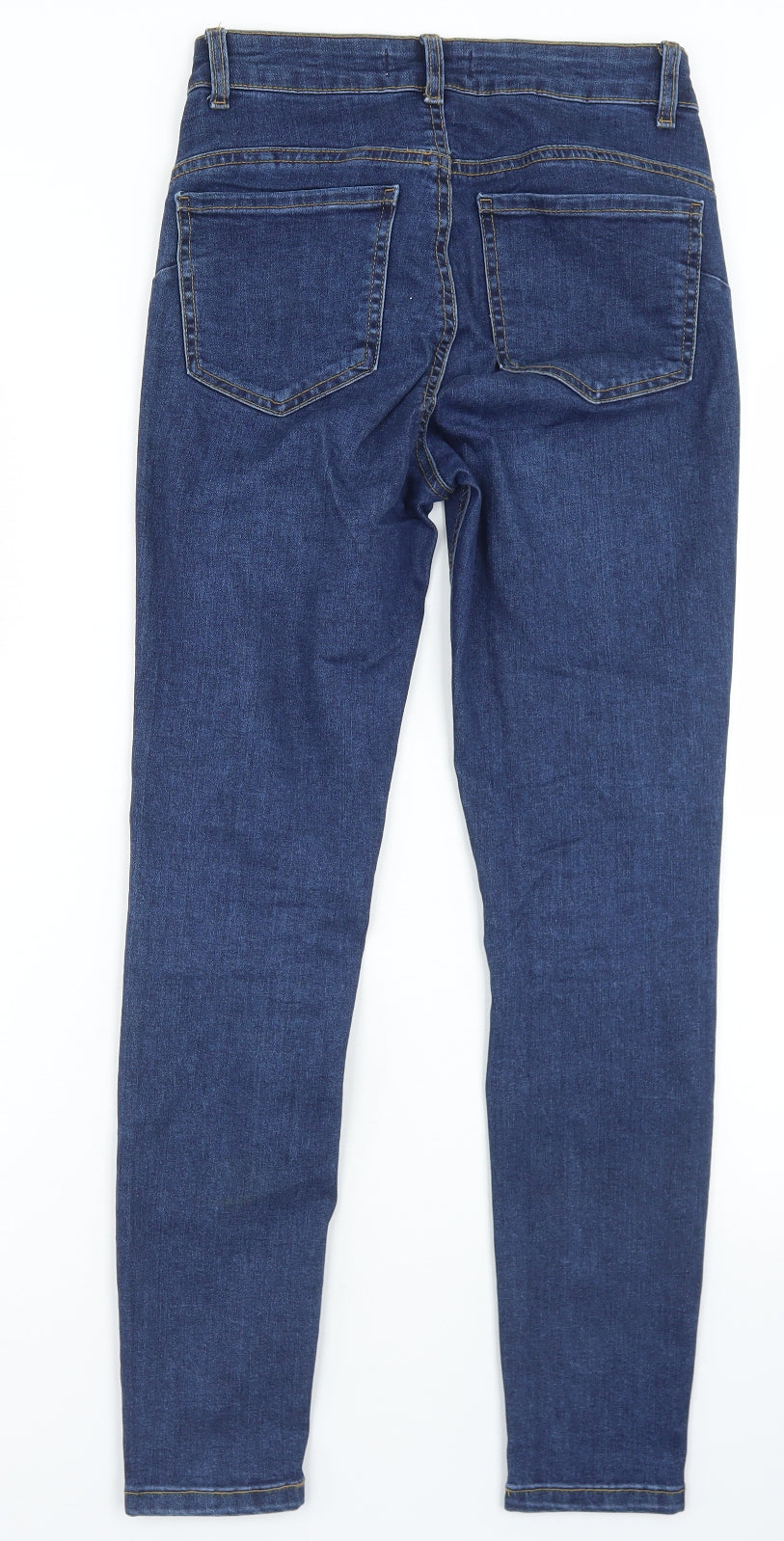 Denim Co Womens Blue  Cotton Skinny Jeans Size 8 L26 in Regular Button