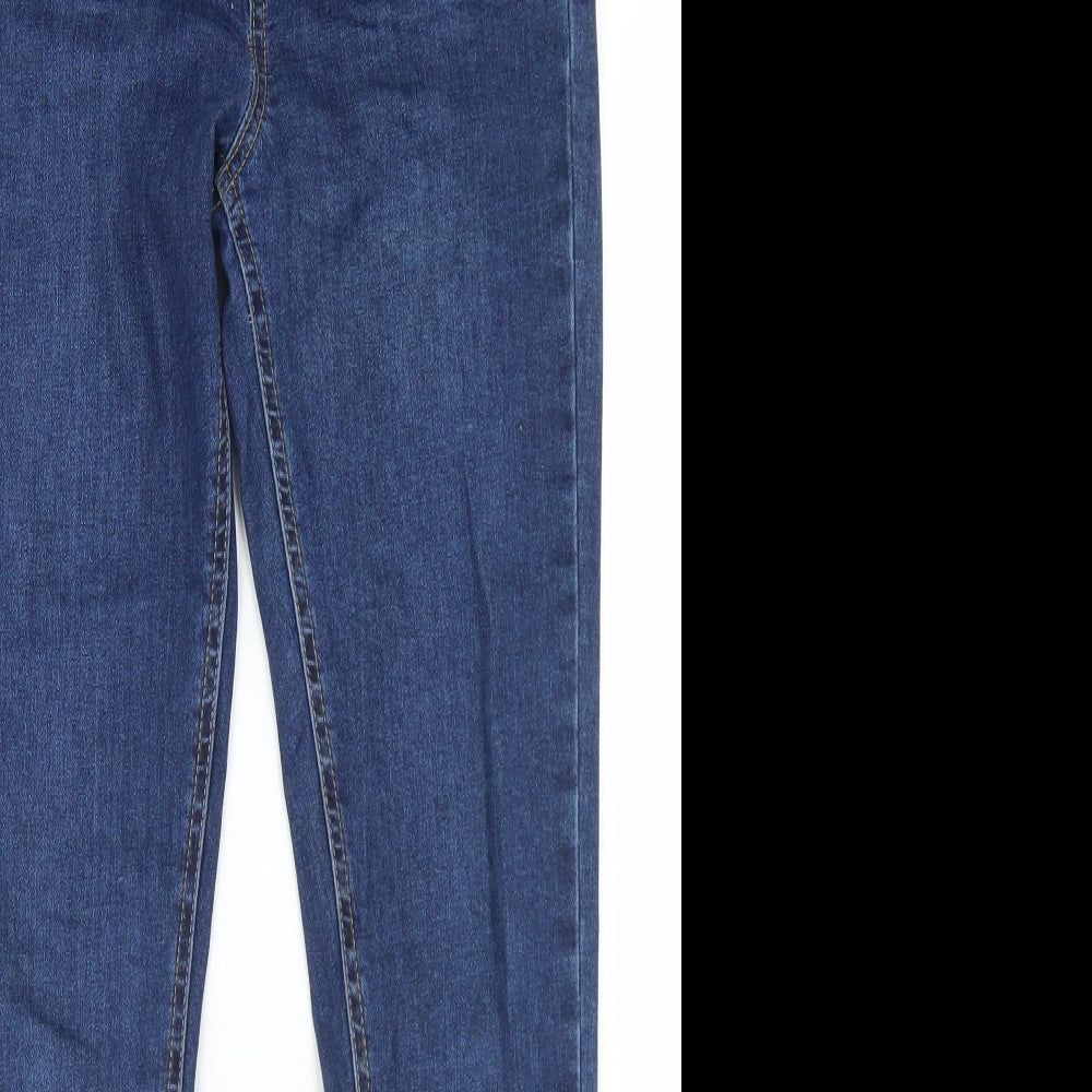 Denim Co Womens Blue  Cotton Skinny Jeans Size 8 L26 in Regular Button