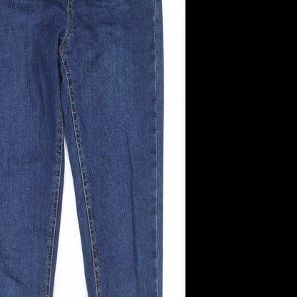 Denim Co Womens Blue  Cotton Skinny Jeans Size 8 L26 in Regular Button