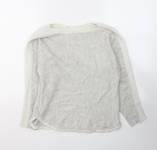 Womens UK Size XS Oasis Grey Pullover Jumper
