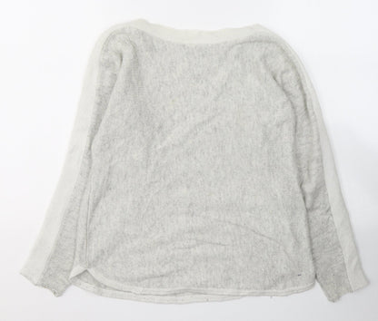 Womens UK Size XS Oasis Grey Pullover Jumper