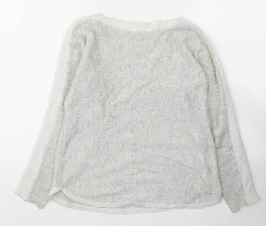 Womens UK Size XS Oasis Grey Pullover Jumper