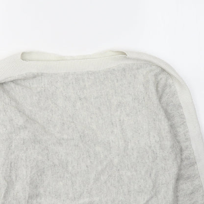 Womens UK Size XS Oasis Grey Pullover Jumper