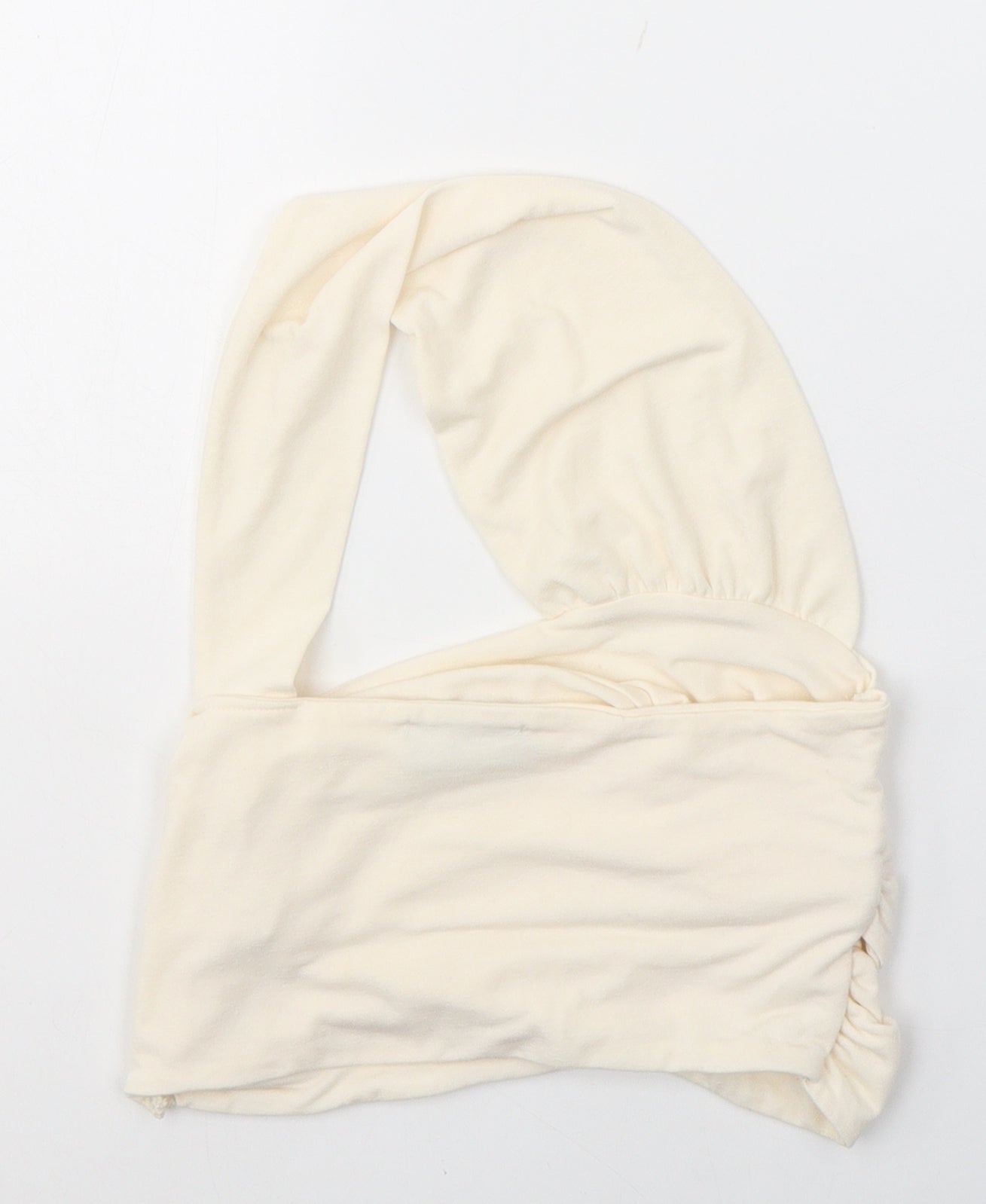 Womens UK Size 8 PRETTYLITTLETHING Ivory Cropped Blouse