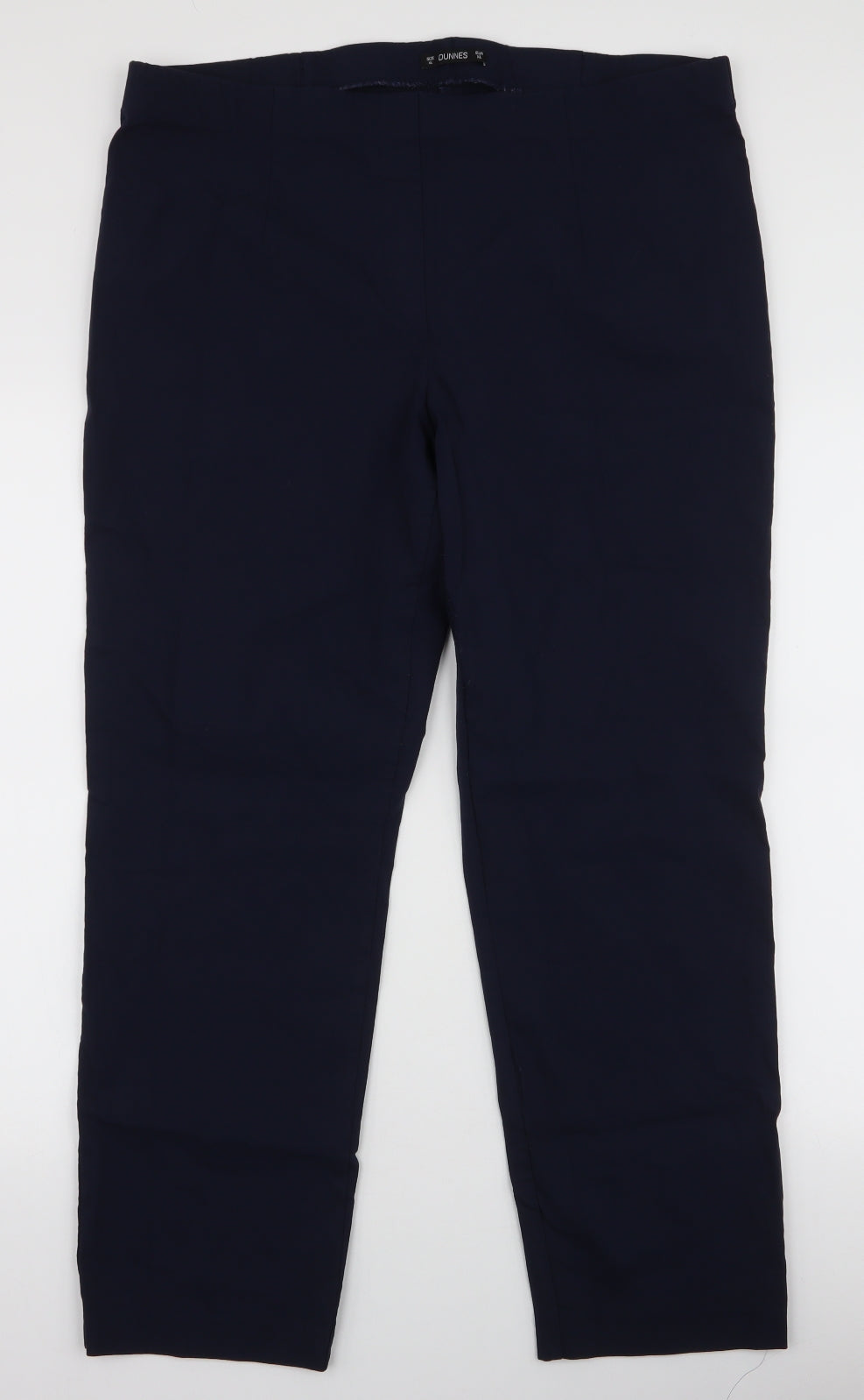 Womens UK Size XL Dunnes Stores Regular Fit Dress Pants Blue Trousers