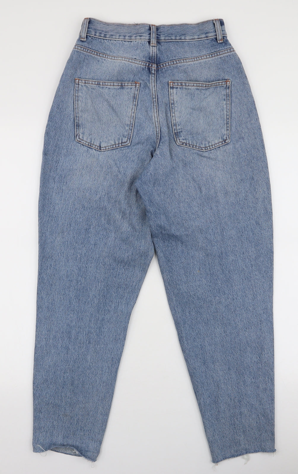 ASOS Womens Blue  Polyester Mom Jeans Size 26 in L32 in Slim Zip
