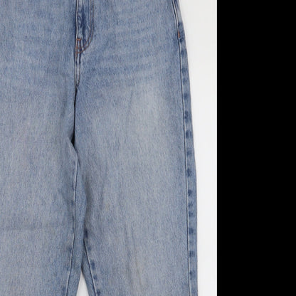 ASOS Womens Blue  Polyester Mom Jeans Size 26 in L32 in Slim Zip