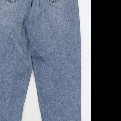 ASOS Womens Blue  Polyester Mom Jeans Size 26 in L32 in Slim Zip