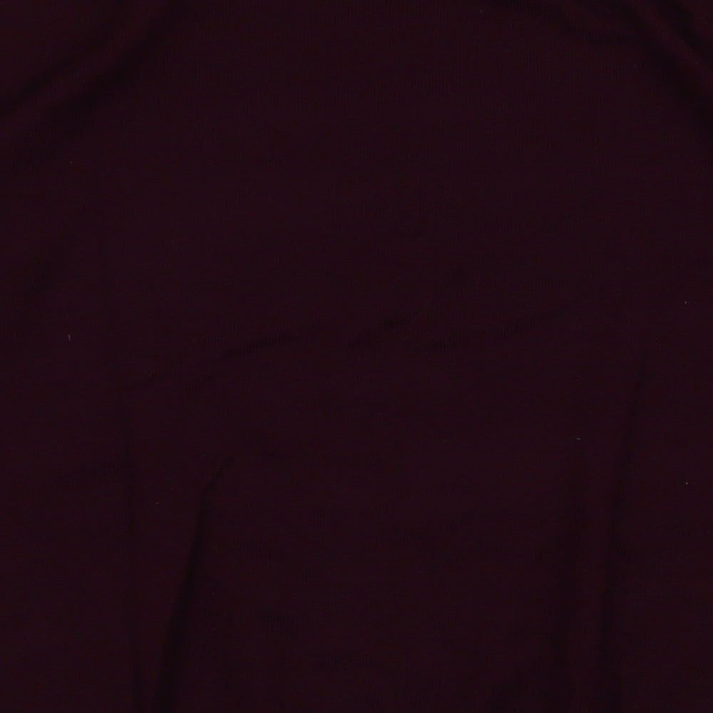 Dunnes Mens Red Round Neck  Acrylic Pullover Jumper Size M