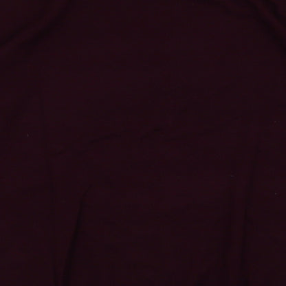 Dunnes Mens Red Round Neck  Acrylic Pullover Jumper Size M