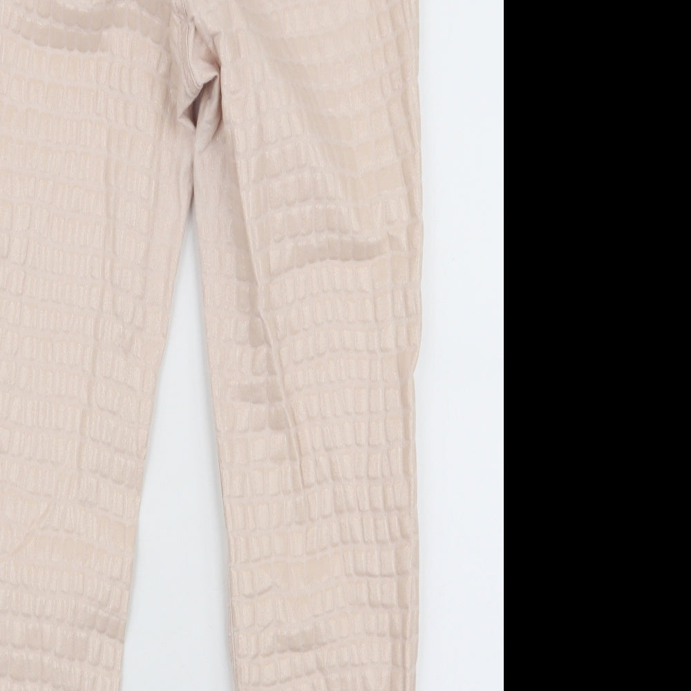 Topshop Womens Ivory  Cotton Mom Jeans Size 26 L32 in Slim Zip