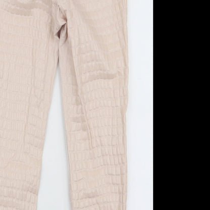 Topshop Womens Ivory  Cotton Mom Jeans Size 26 L32 in Slim Zip