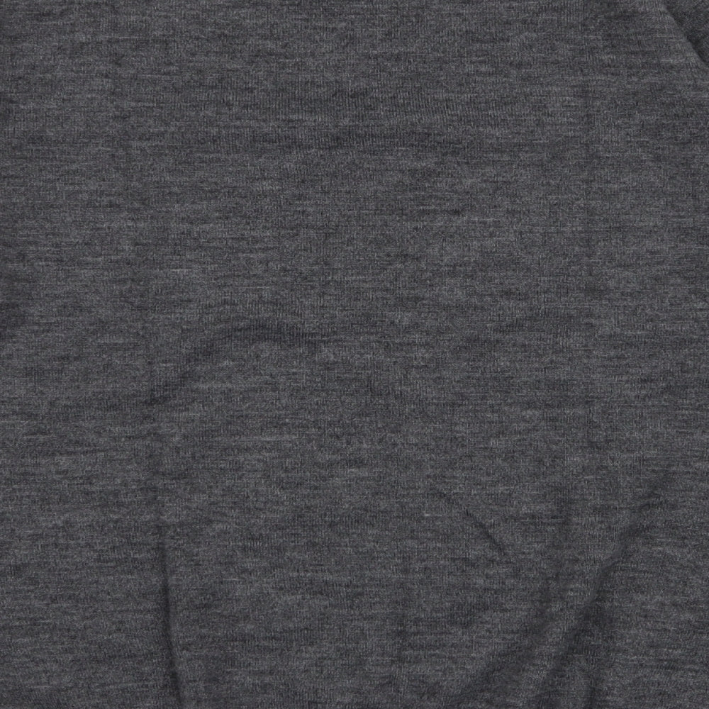 Dunnes Stores Mens Grey Round Neck  Acrylic Pullover Jumper Size M