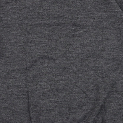 Dunnes Stores Mens Grey Round Neck  Acrylic Pullover Jumper Size M