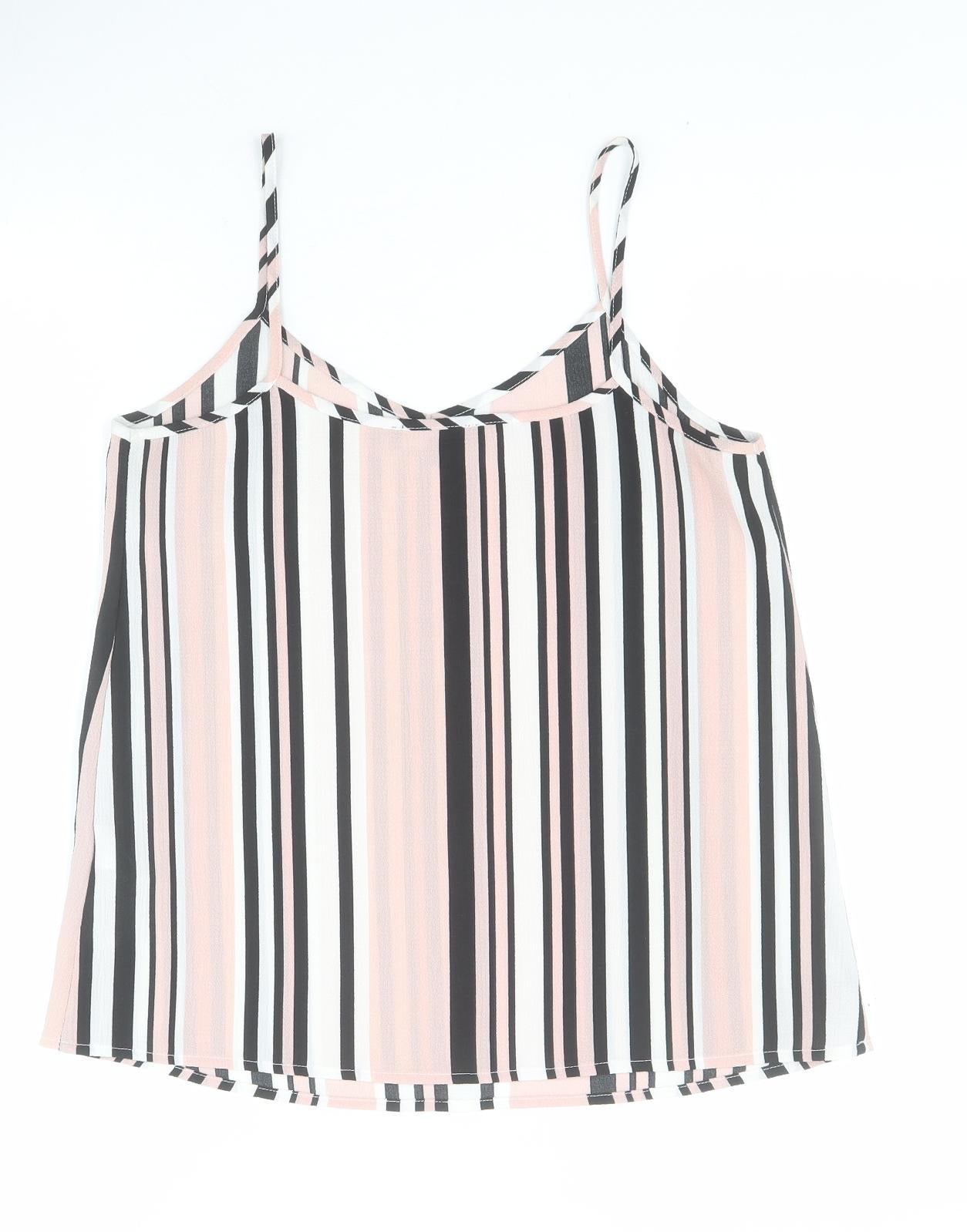 Womens UK Size 8 New Look Pink Camisole T-Shirt