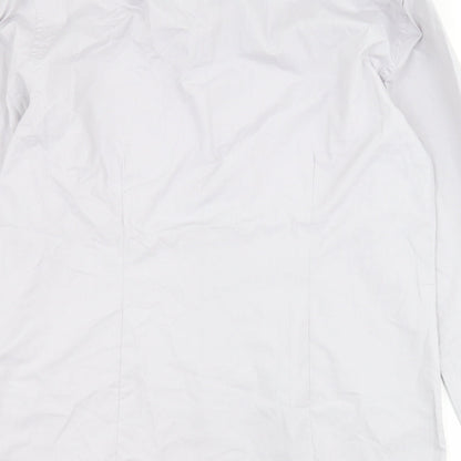 Primark Womens Grey  Polyester Basic Button-Up Size L Collared
