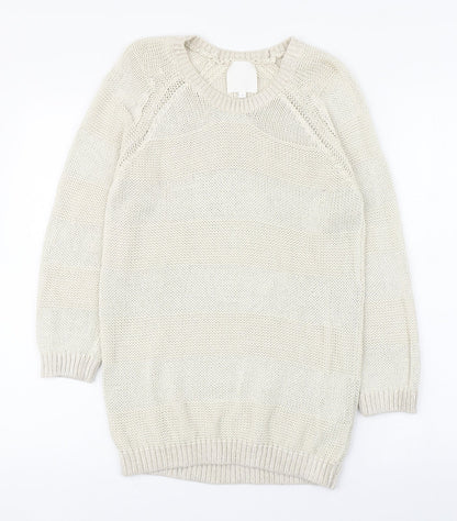 Womens UK Size S In Wear Ivory Pullover Jumper