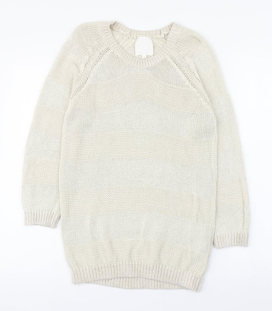 Womens UK Size S In Wear Ivory Pullover Jumper