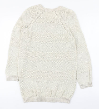 Womens UK Size S In Wear Ivory Pullover Jumper