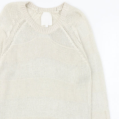 Womens UK Size S In Wear Ivory Pullover Jumper