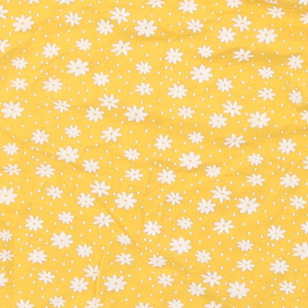 Matalan Baby Yellow Geometric 100% Cotton Basic T-Shirt Size 9-12 Months Round Neck Pullover - Little Hippy