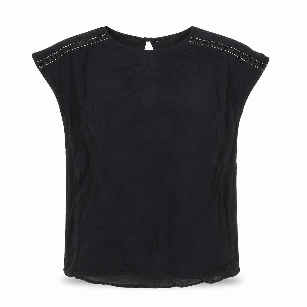 Womens UK Size 12 NEXT Black Basic Blouse