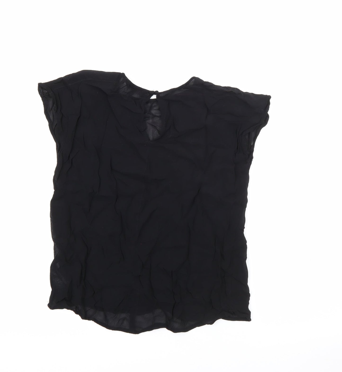 Womens UK Size 12 NEXT Black Basic Blouse