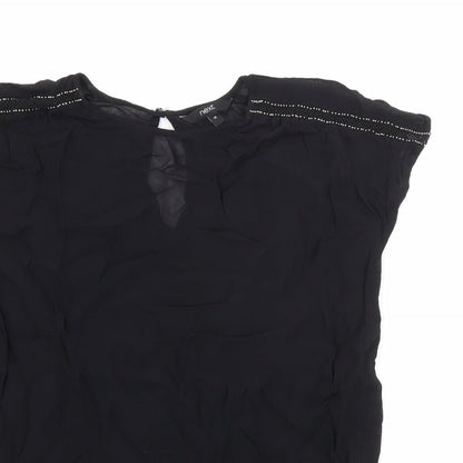 Womens UK Size 12 NEXT Black Basic Blouse