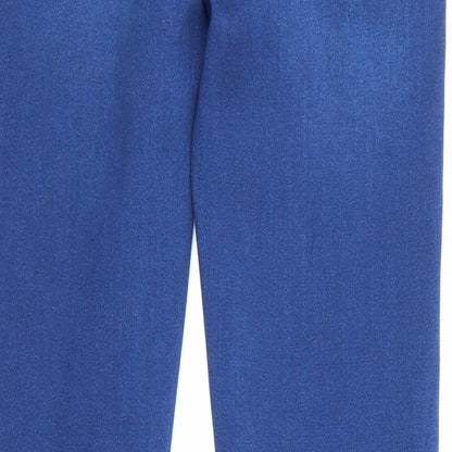 New Look Womens Blue  Cotton Skinny Jeans Size 8 L25 in Regular Button