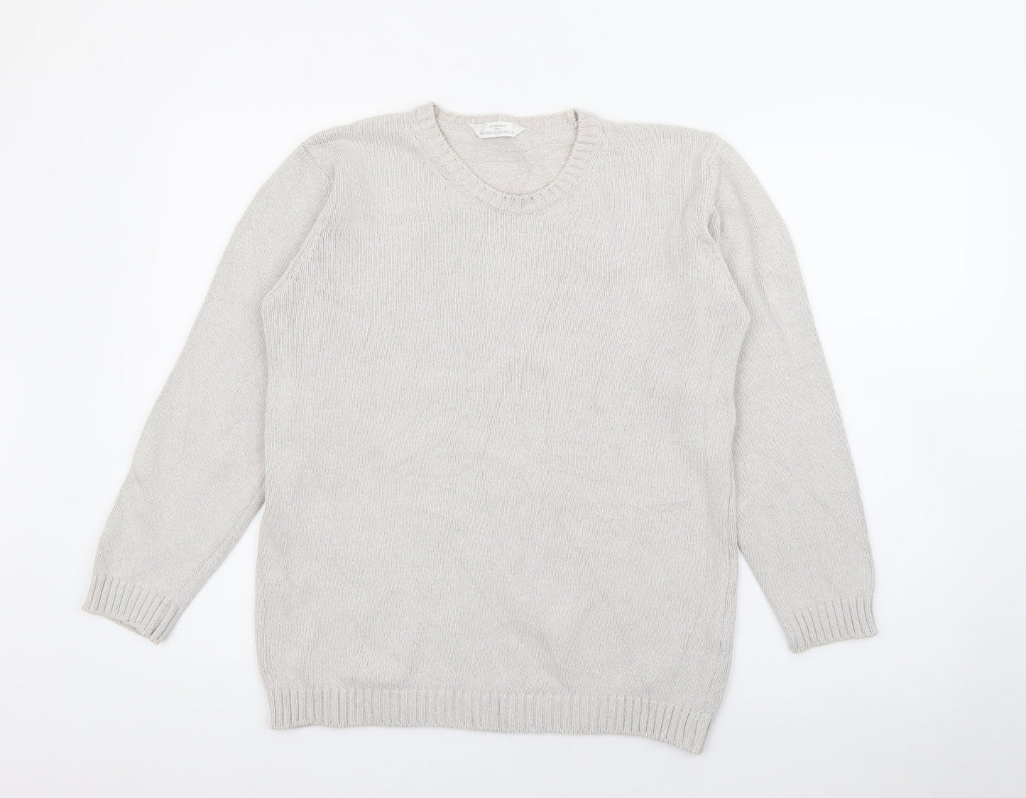 Womens UK Size 10 Marks and Spencer Grey Pullover Jumper