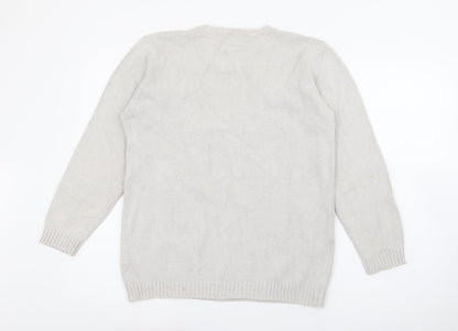 Womens UK Size 10 Marks and Spencer Grey Pullover Jumper