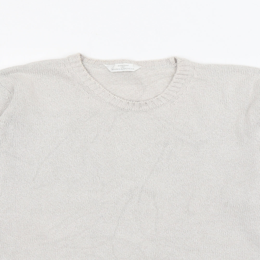 Womens UK Size 10 Marks and Spencer Grey Pullover Jumper