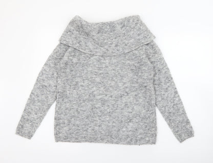 Womens UK Size M Simon Jeffrey Grey Pullover Jumper