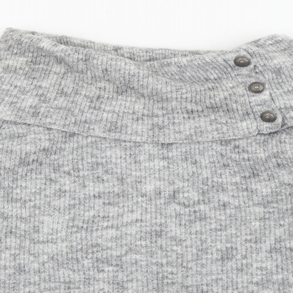 Womens UK Size M Simon Jeffrey Grey Pullover Jumper