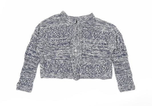 Womens UK Size L Marks and Spencer Blue Cardigan Jumper