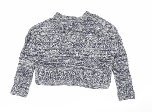 Womens UK Size L Marks and Spencer Blue Cardigan Jumper