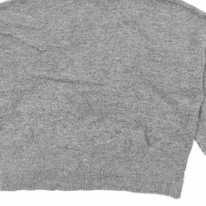 Womens UK Size XS H&M Grey Pullover Jumper