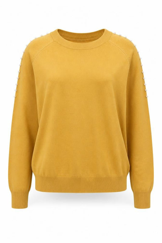 Womens UK Size L PARAMOUR Yellow Pullover Jumper