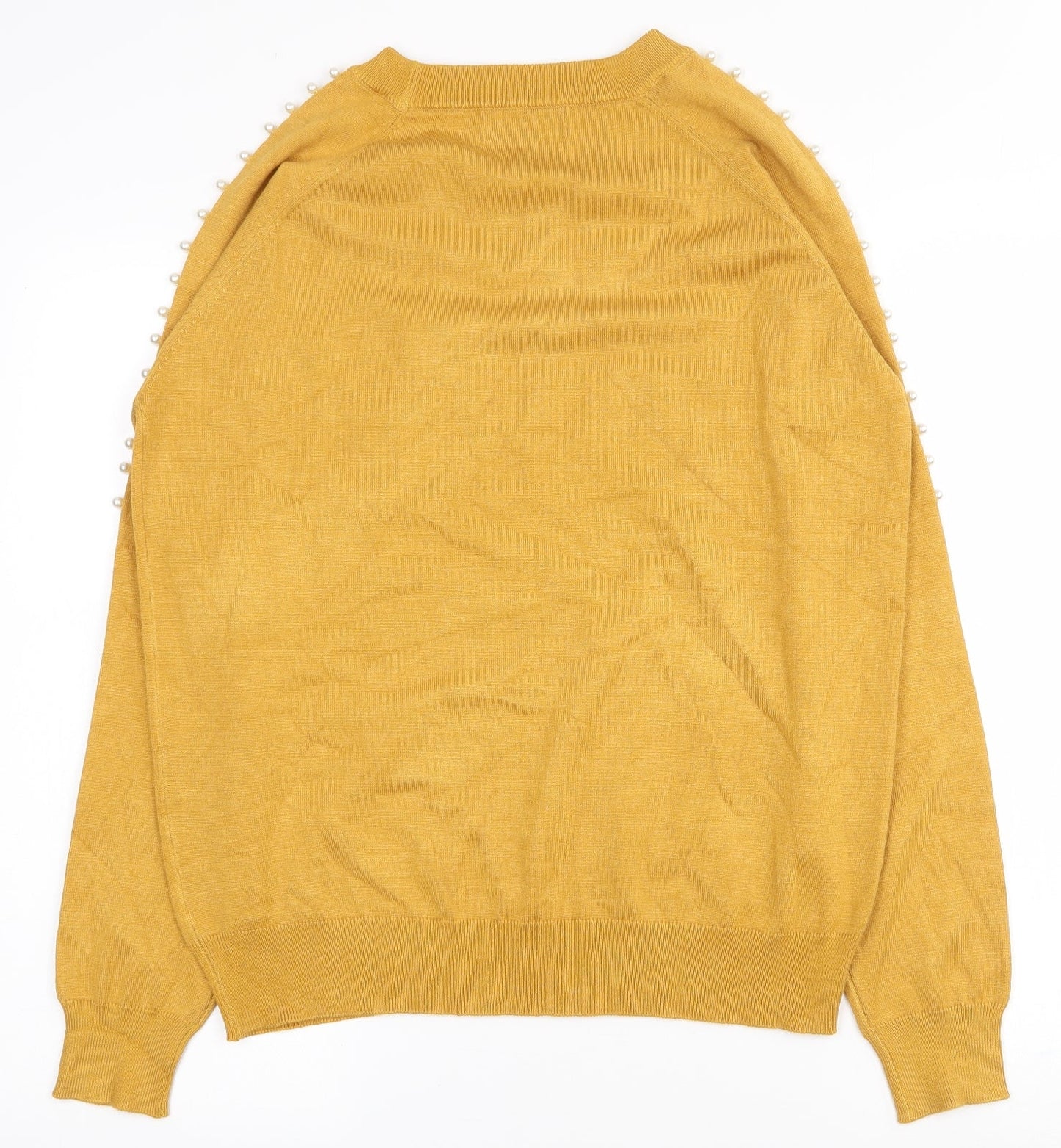 Womens UK Size L PARAMOUR Yellow Pullover Jumper