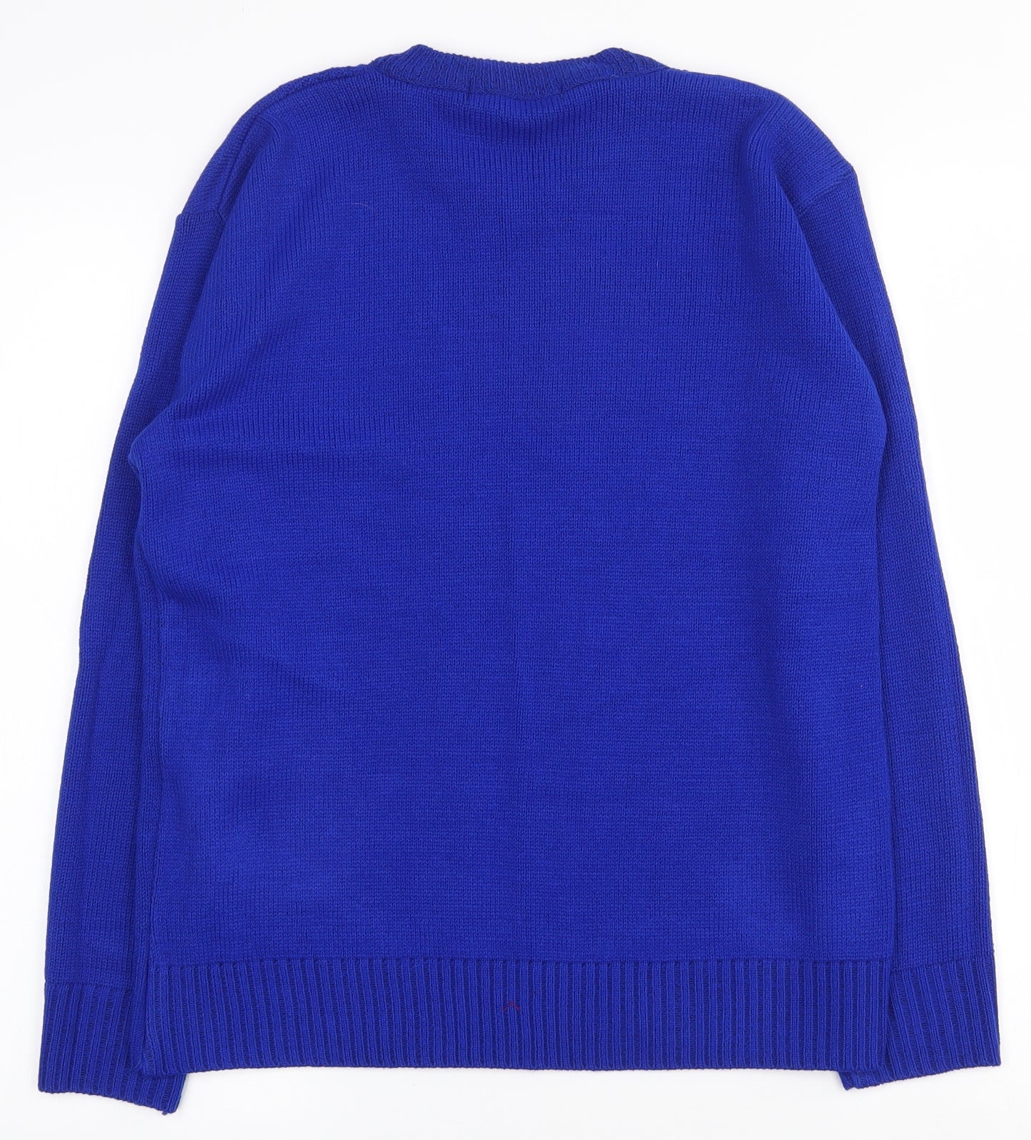 Womens UK Size M Pure and Natural Blue Pullover Jumper