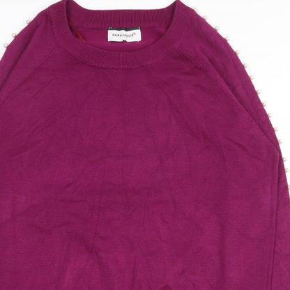 Womens UK Size L Paramour Purple Pullover Jumper