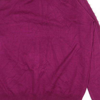 Womens UK Size L Paramour Purple Pullover Jumper
