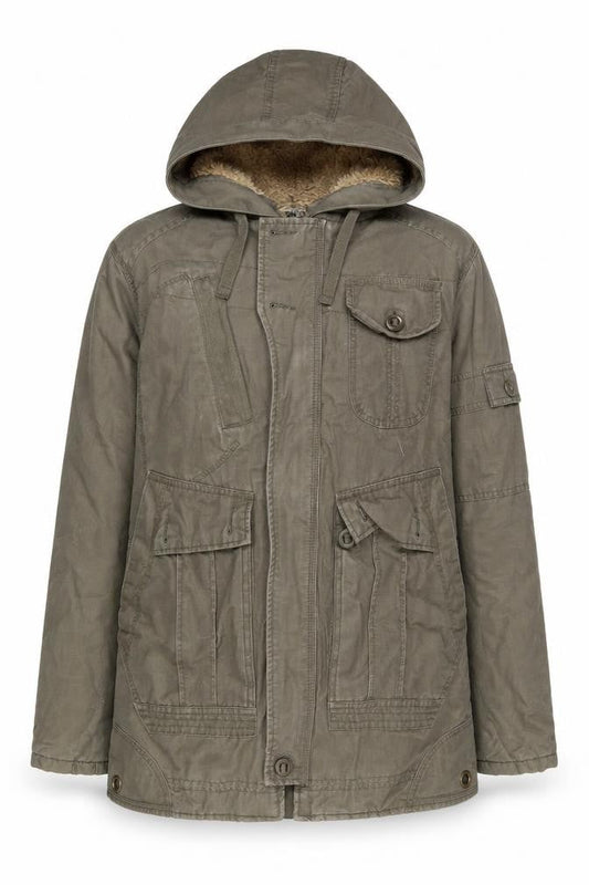 Womens UK Size S George Green Parka Coat