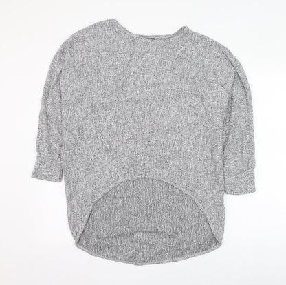 Womens UK Size 8 Izabel London Grey Pullover Jumper