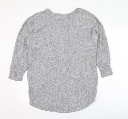 Womens UK Size 8 Izabel London Grey Pullover Jumper