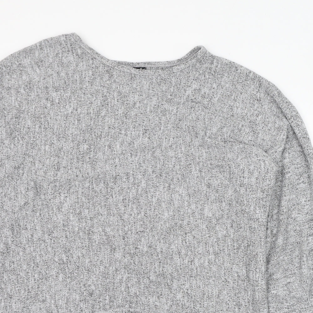 Womens UK Size 8 Izabel London Grey Pullover Jumper